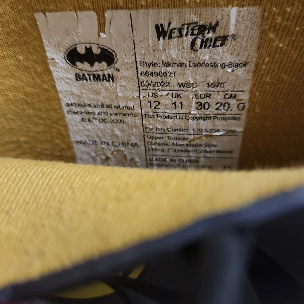 Western Chief Black Batman Rain Boots